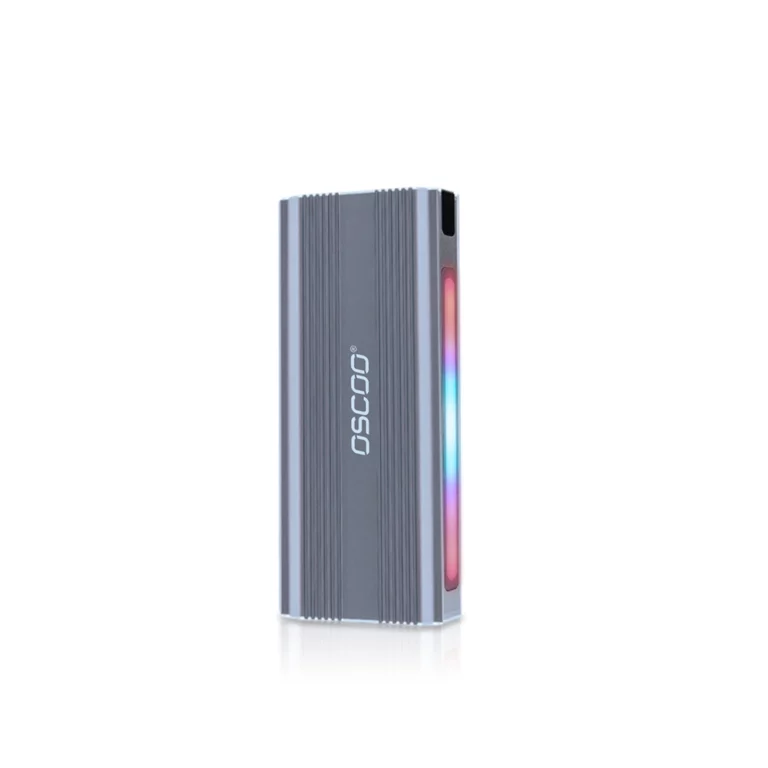 OSCOO RGB M.2 NVMe/NGFF SSD Enclosure – Light Up Your Speed
